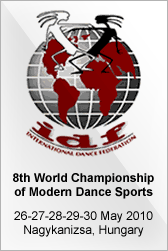 7th World Championship of Modern Dance Sports. 28-29-30-31 May 2009 Badalona, Barcelona, Spain.
